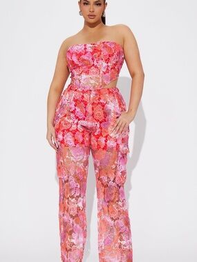 Fashion Nova Rosy Babe Pant